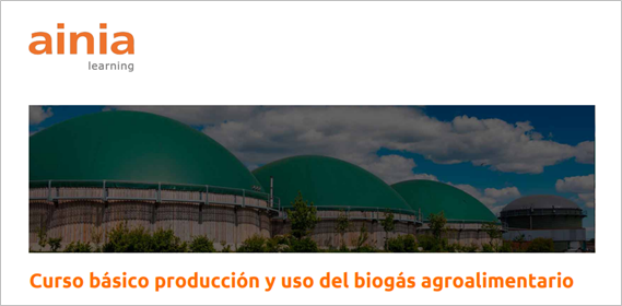 Curso básico producción y uso del biogás agroalimentario (del 6 al 7 de mayo)